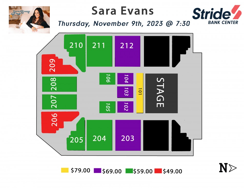 Stride Bank Center Seating Chart Stride Bank Center