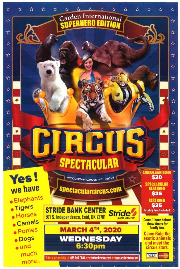 Events: Circus | Stride Bank Center